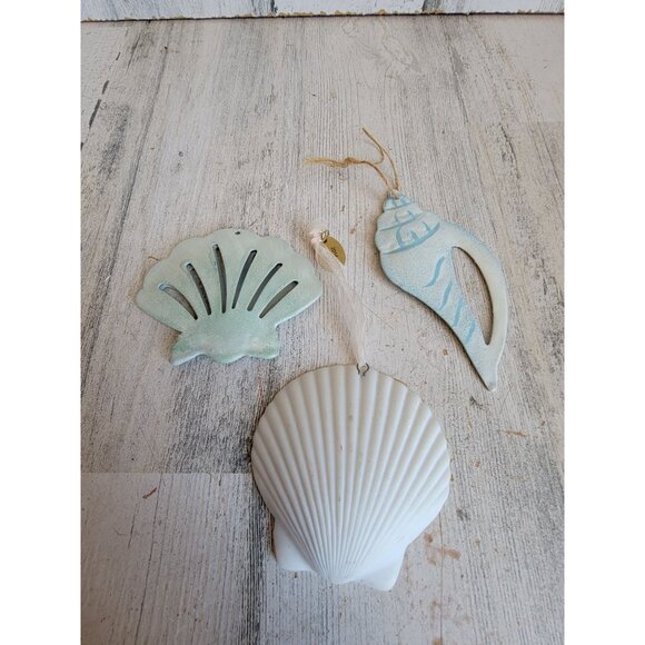 Seashell conch Shell Beach variety ornament Xmas unique set - Picture 6 of 8